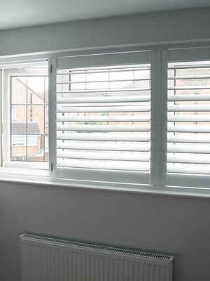 white window shutters