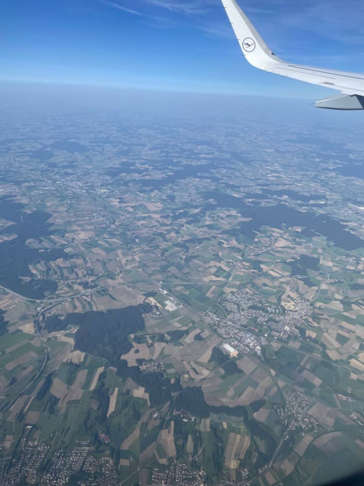 BORA trip - aerial view during flight